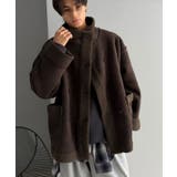 ふんわりボアで叶える、大人の暖かアウター。フェイクスエードムートンPコート(ミド… | Classical Elf | 詳細画像26