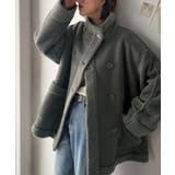 ふんわりボアで叶える、大人の暖かアウター。フェイクスエードムートンPコート(ミド… | Classical Elf | 詳細画像3