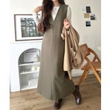 きれいめにもカジュアルにも。着回し自在な万能ワンピ。前後2wayVネックワンピー… | Classical Elf | 詳細画像25