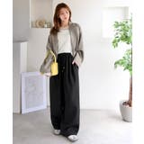 きれいめに穿ける。ダンボール素材オーバーサイズ２タックイージーパンツ（ワイド） | Classical Elf  | 詳細画像5 