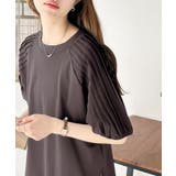 カジュアルな中にも上品さを。綿100% 袖山タックラグラン半袖Tシャツ | Classical Elf | 詳細画像14