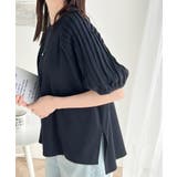 カジュアルな中にも上品さを。綿100% 袖山タックラグラン半袖Tシャツ | Classical Elf | 詳細画像16