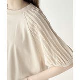 カジュアルな中にも上品さを。綿100% 袖山タックラグラン半袖Tシャツ | Classical Elf | 詳細画像24