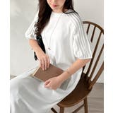 綿100% さらりと上品にきまる。袖タックラグラン半袖ワンピース（ロング丈） | Classical Elf  | 詳細画像7 