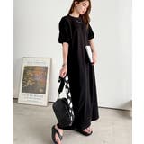 綿100% さらりと上品にきまる。袖タックラグラン半袖ワンピース（ロング丈） | Classical Elf  | 詳細画像11 