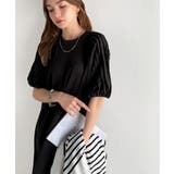 綿100% さらりと上品にきまる。袖タックラグラン半袖ワンピース（ロング丈） | Classical Elf  | 詳細画像12 