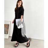 綿100% さらりと上品にきまる。袖タックラグラン半袖ワンピース（ロング丈） | Classical Elf  | 詳細画像16 