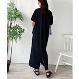 綿100% さらりと上品にきまる。袖タックラグラン半袖ワンピース（ロング丈） | Classical Elf  | 詳細画像23 