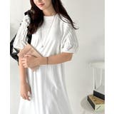 綿100% さらりと上品にきまる。袖タックラグラン半袖ワンピース（ロング丈） | Classical Elf  | 詳細画像4 