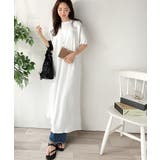 綿100% さらりと上品にきまる。袖タックラグラン半袖ワンピース（ロング丈） | Classical Elf  | 詳細画像5 