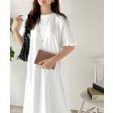 綿100% さらりと上品にきまる。袖タックラグラン半袖ワンピース（ロング丈） | Classical Elf  | 詳細画像6 