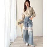 カジュアルな中にも上品さを。綿100%袖山タックラグラン長袖Tシャツ | Classical Elf  | 詳細画像9 