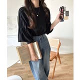 カジュアルな中にも上品さを。綿100%袖山タックラグラン長袖Tシャツ | Classical Elf  | 詳細画像13 