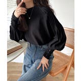 カジュアルな中にも上品さを。綿100%袖山タックラグラン長袖Tシャツ | Classical Elf  | 詳細画像15 