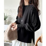 カジュアルな中にも上品さを。綿100%袖山タックラグラン長袖Tシャツ | Classical Elf  | 詳細画像16 