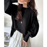 カジュアルな中にも上品さを。綿100%袖山タックラグラン長袖Tシャツ | Classical Elf  | 詳細画像18 