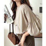 カジュアルな中にも上品さを。綿100%袖山タックラグラン長袖Tシャツ | Classical Elf | 詳細画像32