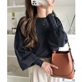 カジュアルな中にも上品さを。綿100%袖山タックラグラン長袖Tシャツ | Classical Elf | 詳細画像38