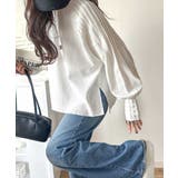 カジュアルな中にも上品さを。綿100%袖山タックラグラン長袖Tシャツ | Classical Elf  | 詳細画像5 