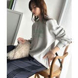 大人上品スタイル。前後2wayパステルロゴ刺繍裏起毛スウェット | Classical Elf  | 詳細画像6 