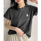 トレンドをまとう。綿100％シルケット風ハート胸サガラ刺繍Tシャツ（半袖） | Classical Elf  | 詳細画像5 