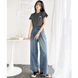 トレンドをまとう。綿100％シルケット風ハート胸サガラ刺繍Tシャツ（半袖） | Classical Elf  | 詳細画像12 