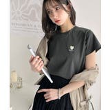 トレンドをまとう。綿100％シルケット風ハート胸サガラ刺繍Tシャツ（半袖） | Classical Elf  | 詳細画像16 