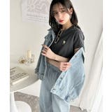 トレンドをまとう。綿100％シルケット風ハート胸サガラ刺繍Tシャツ（半袖） | Classical Elf  | 詳細画像20 