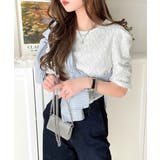 着るだけで華やかに。ふくれジャガード袖タックギャザープルオーバー（半袖） | Classical Elf  | 詳細画像7 