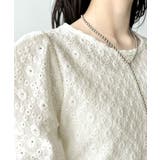 着るだけで華やかに。ふくれジャガード袖タックギャザープルオーバー（半袖） | Classical Elf  | 詳細画像26 