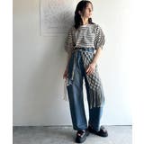 大人の上品シンプル。ワンポイント刺繍ランタンスリーブボーダートップス | Classical Elf | 詳細画像15