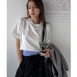 大人カジュアルに映える。綿100%胸元筆記体ロゴなめらかシルケット風Tシャツ | Classical Elf | 詳細画像5