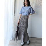大人カジュアルに映える。綿100%胸元筆記体ロゴなめらかシルケット風Tシャツ | Classical Elf | 詳細画像16