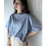大人カジュアルに映える。綿100%胸元筆記体ロゴなめらかシルケット風Tシャツ | Classical Elf | 詳細画像21