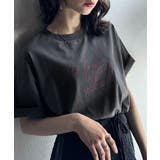 大人カジュアルに映える。綿100%胸元筆記体ロゴなめらかシルケット風Tシャツ | Classical Elf | 詳細画像25
