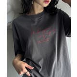 大人カジュアルに映える。綿100%胸元筆記体ロゴなめらかシルケット風Tシャツ | Classical Elf | 詳細画像27