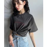 大人カジュアルに映える。綿100%胸元筆記体ロゴなめらかシルケット風Tシャツ | Classical Elf | 詳細画像28