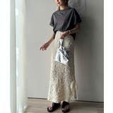 大人カジュアルに映える。綿100%胸元筆記体ロゴなめらかシルケット風Tシャツ | Classical Elf | 詳細画像32