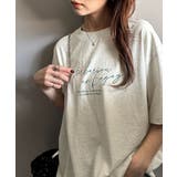大人カジュアルに映える。綿100%胸元筆記体ロゴなめらかシルケット風Tシャツ | Classical Elf | 詳細画像42