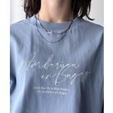 大人カジュアルに映える。綿100%胸元筆記体ロゴなめらかシルケット風Tシャツ | Classical Elf | 詳細画像51