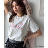 オートミール×Bミニー | 大人女子必見! 綿100%「ディズニー」サイン風刺繍Tシャツ(半袖) | Classical Elf