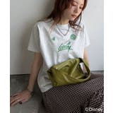 オートミール×Dグーフィー | 大人女子必見! 綿100%「ディズニー」サイン風刺繍Tシャツ(半袖) | Classical Elf