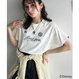 大人女子必見! 綿100%「ディズニー」サイン風刺繍Tシャツ(半袖) | Classical Elf | 詳細画像4