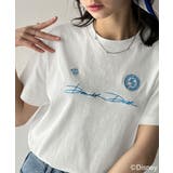 ホワイト×Cドナルド | 大人女子必見! 綿100%「ディズニー」サイン風刺繍Tシャツ(半袖) | Classical Elf