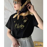 大人女子必見! 綿100%「ディズニー」サイン風刺繍Tシャツ(半袖) | Classical Elf | 詳細画像53