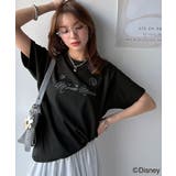 ブラック×Bミニー | 大人女子必見! 綿100%「ディズニー」サイン風刺繍Tシャツ(半袖) | Classical Elf