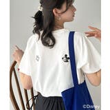 綿100%大人可愛い♪バック「ディズニー」刺繍半袖T | Classical Elf | 詳細画像12