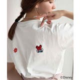 綿100%大人可愛い♪バック「ディズニー」刺繍半袖T | Classical Elf | 詳細画像2