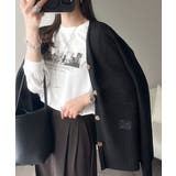 一枚でも、レイヤードでも。モードな雰囲気で魅せる綿100％モノクロフォトプリント… | Classical Elf  | 詳細画像7 