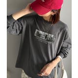 チャコール | 一枚でも、レイヤードでも。モードな雰囲気で魅せる綿100％モノクロフォトプリント… | Classical Elf 